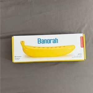 Banorah Kikkerland - Menorah Banana Ceramic Jewish Hanukkah New NWOT